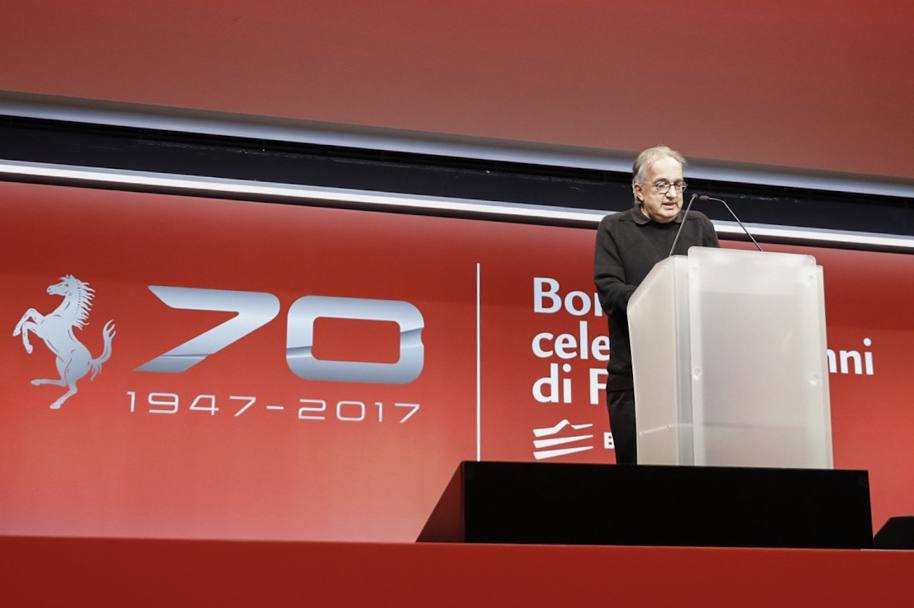 Evento privato di Ferrari alla sede della Borsa Italiana di Milano. Presente anche Sergio Marchionne, presidente e amministratore delegato